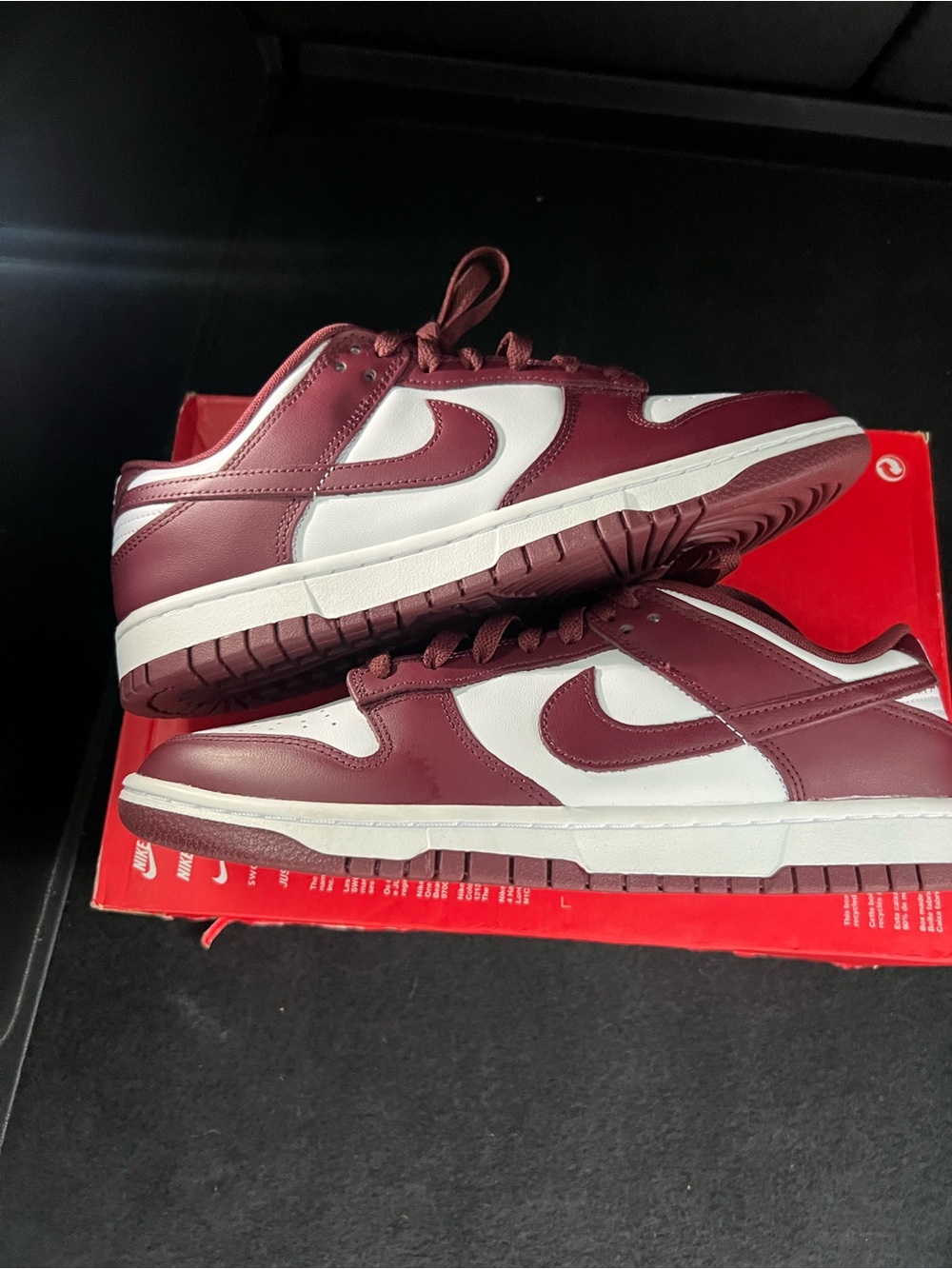 Nike Dunk Low Retro Redwood White Gym Red DV0833-115 Men's Size 9.5 New No Lid! - Picture 3 of 7